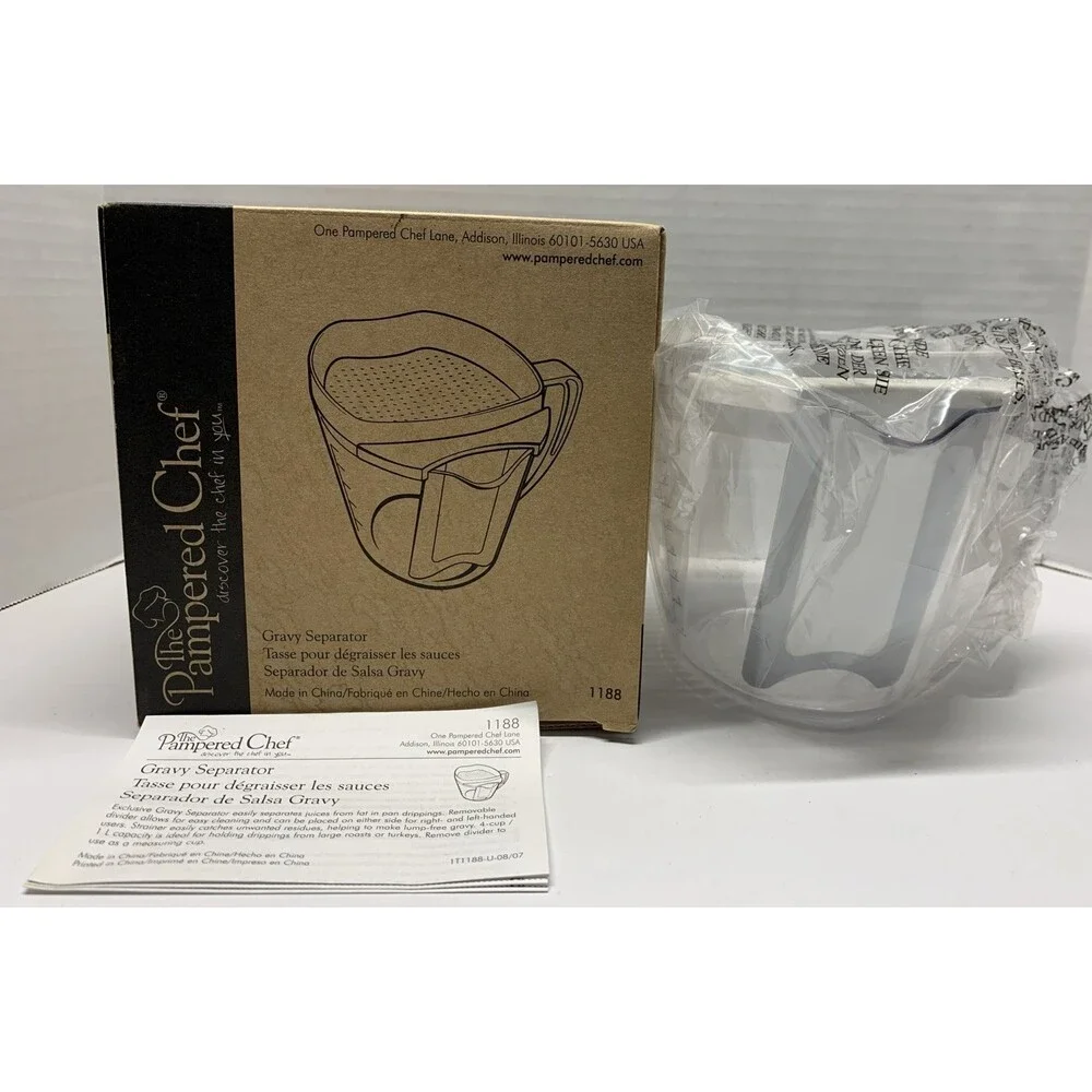Pampered Chef Gravy Separator #1188 NEW